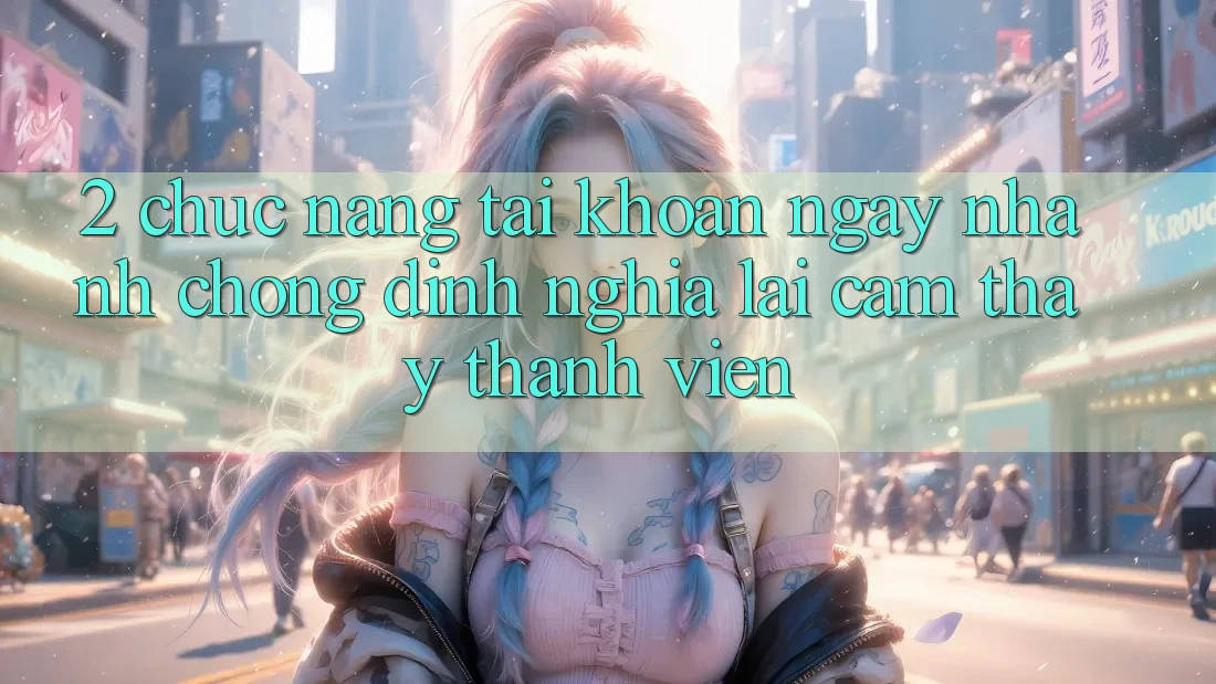 2. Chức năng “Tài khoản ngay nhanh chóng” - Định nghĩa lại cảm thấy thành viên
