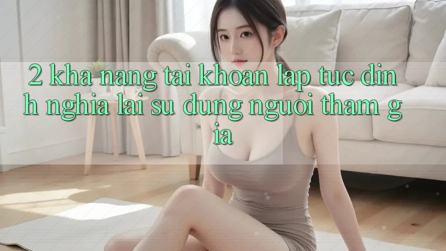 2. Khả năng “Tài khoản lập tức” - Định nghĩa lại sử dụng người tham gia 2. Khả năng “Tài khoản lập tức” - Định nghĩa lại sử dụng người tham gia