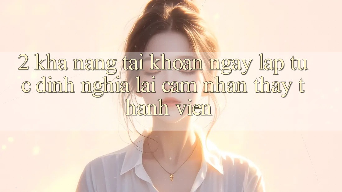 2. Khả năng “Tài khoản ngay lập tức” - Định nghĩa lại cảm nhận thấy thành viên
