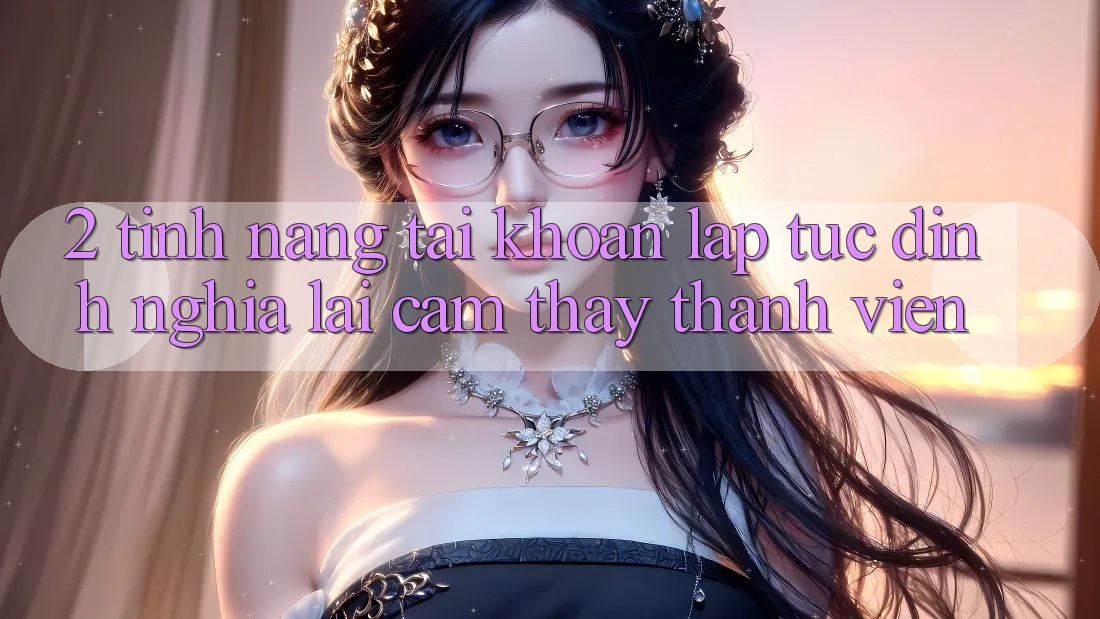 2. Tính năng “Tài khoản lập tức” - Định nghĩa lại cảm thấy thành viên