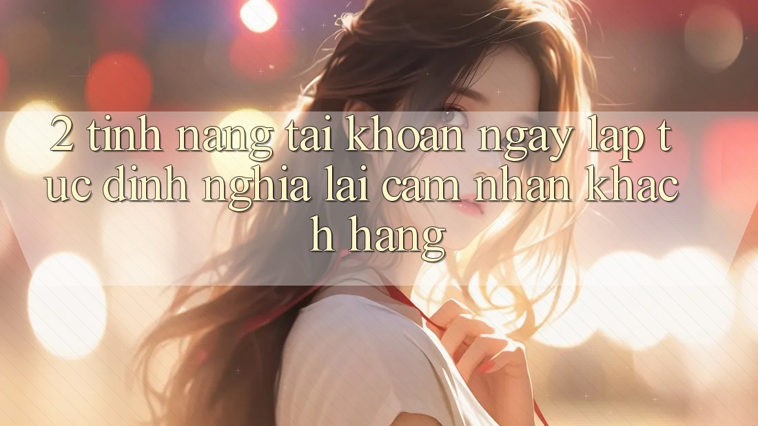 2. Tính năng “Tài khoản ngay lập tức” - Định nghĩa lại cảm nhận khách hàng 2. Tính năng “Tài khoản ngay lập tức” - Định nghĩa lại cảm nhận khách hàng