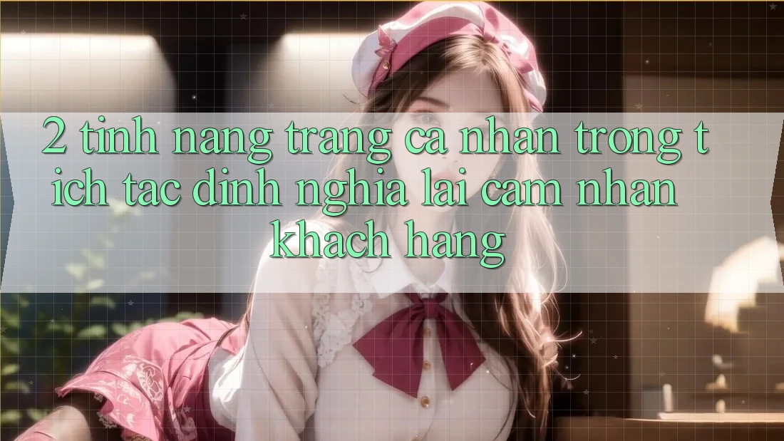 2. Tính năng “Trang cá nhân trong tích tắc” - Định nghĩa lại cảm nhận khách hàng