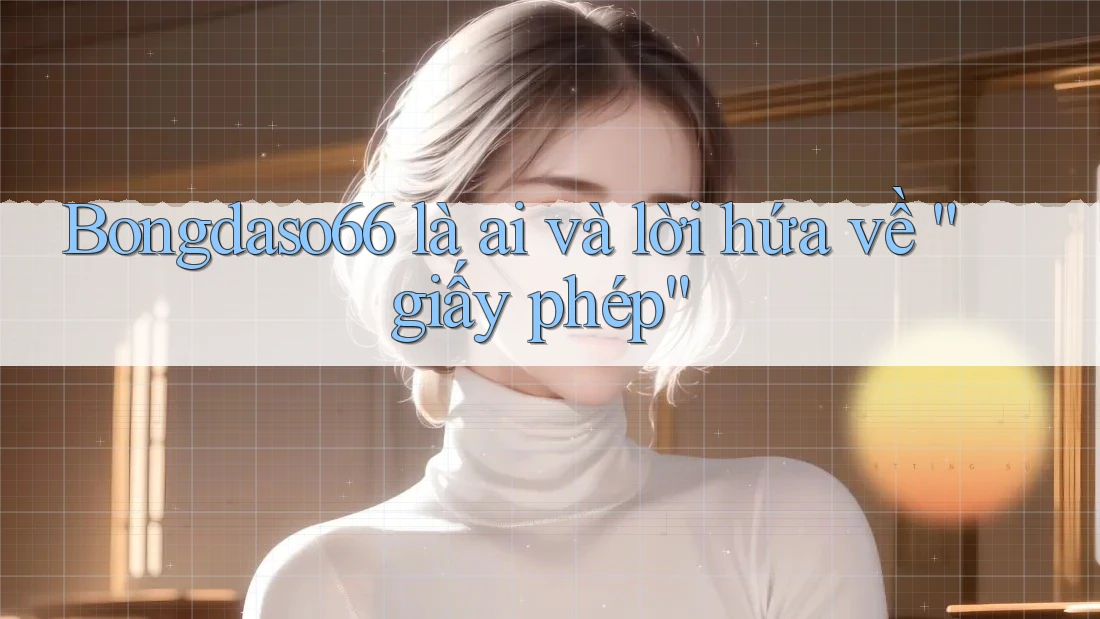 Bongdaso66 là ai và lời hứa về “giấy phép” Bongdaso66 là ai và lời hứa về “giấy phép”