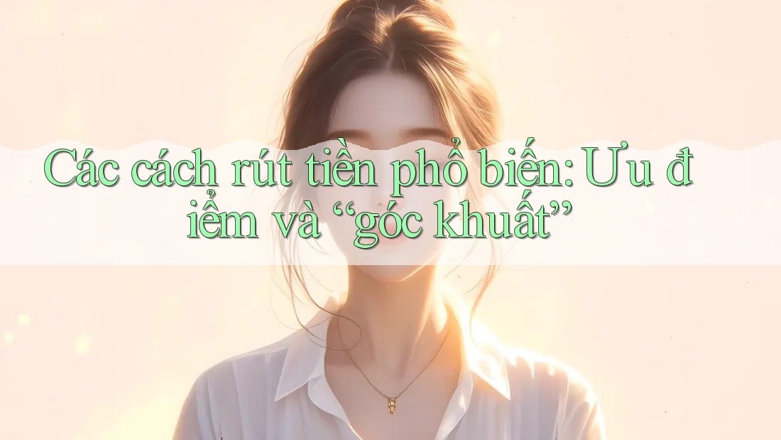 Các cách rút tiền phổ biến: Ưu điểm và “góc khuất”