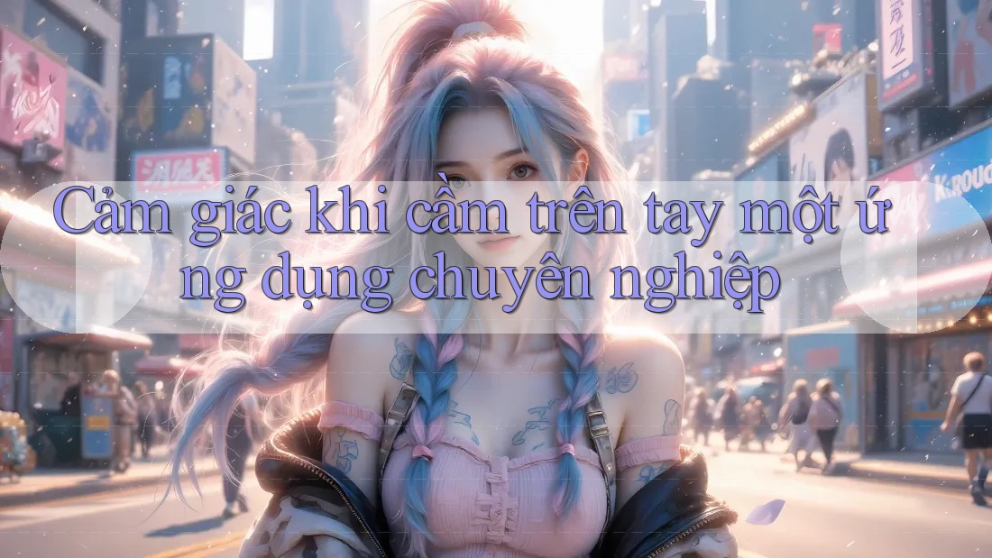 Cảm giác khi cầm trên tay một ứng dụng chuyên nghiệp