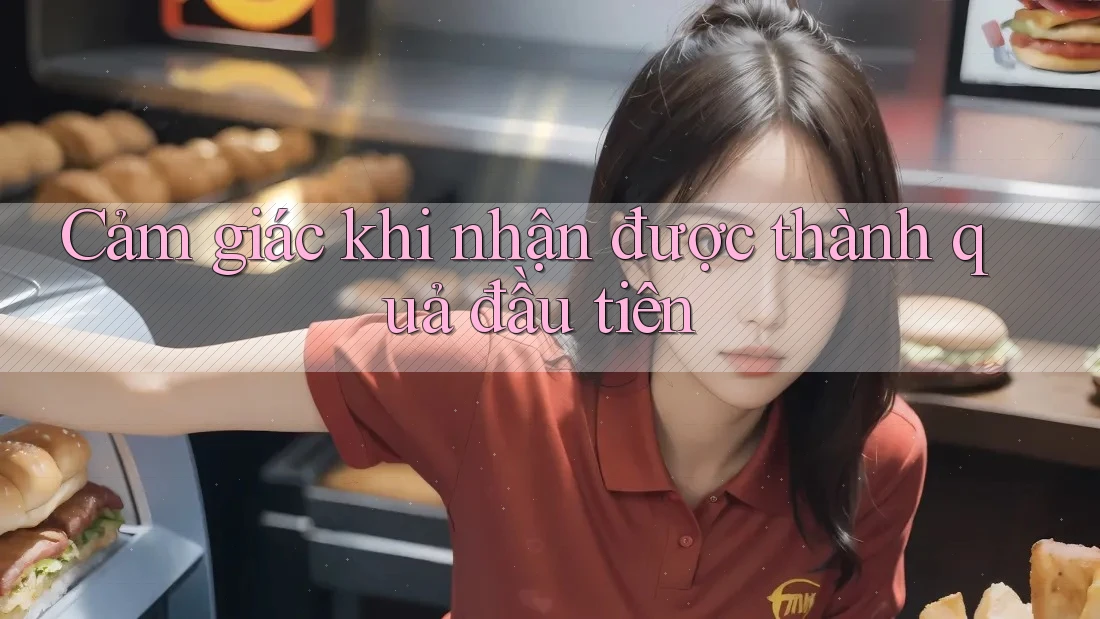 Cảm giác khi nhận được thành quả đầu tiên