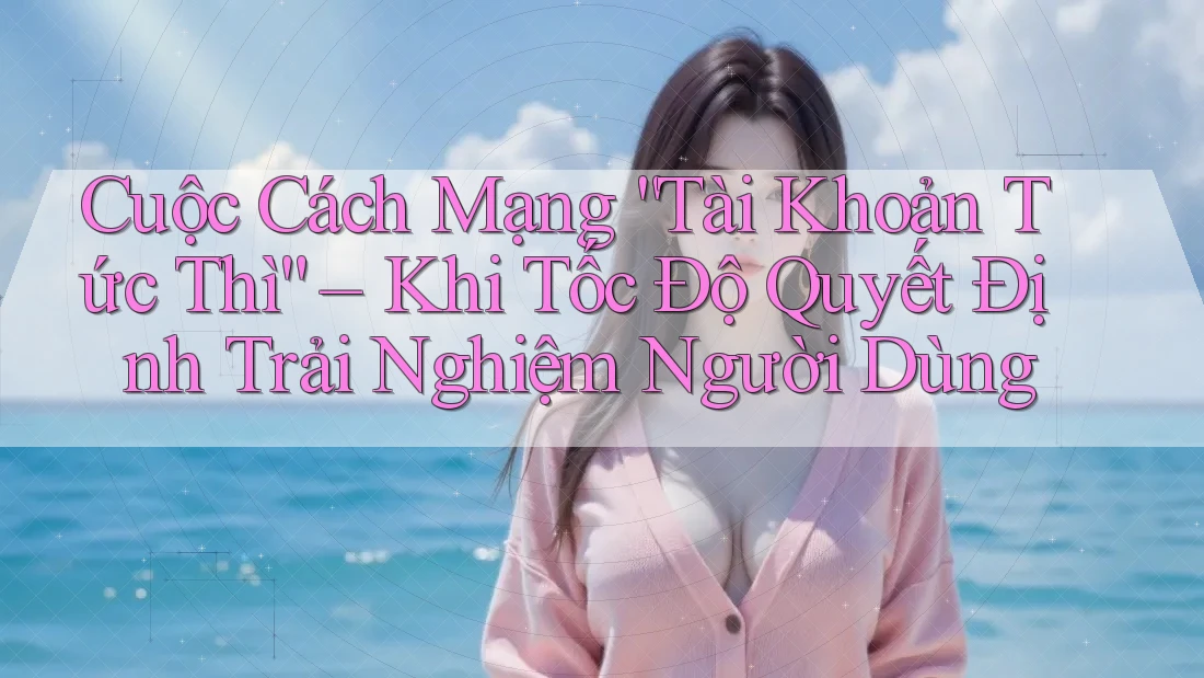 Cuộc Cách Mạng “Tài Khoản Tức Thì” – Khi Tốc Độ Quyết Định Trải Nghiệm Người Dùng