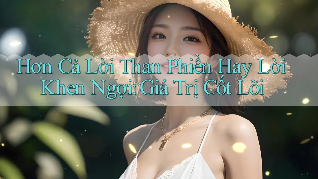 Hơn Cả Lời Than Phiền Hay Lời Khen Ngợi: Giá Trị Cốt Lõi