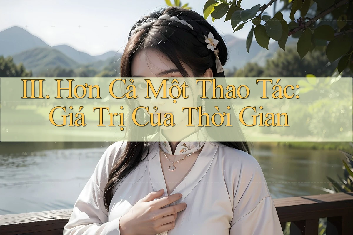 III. Hơn Cả Một Thao Tác: Giá Trị Của Thời Gian