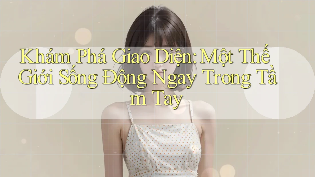 Khám Phá Giao Diện: Một Thế Giới Sống Động Ngay Trong Tầm Tay