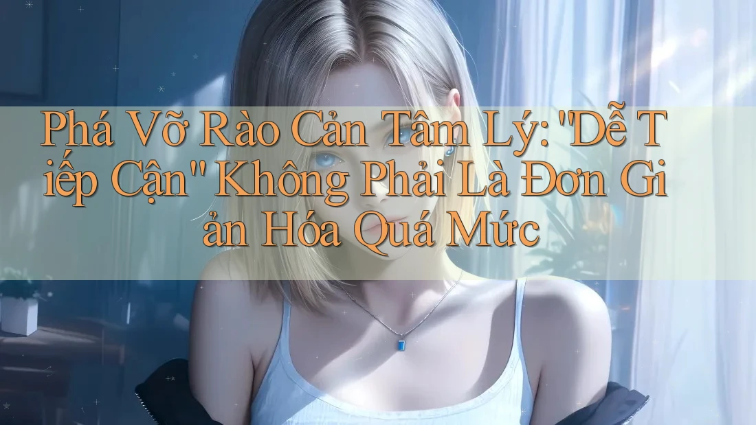 Phá Vỡ Rào Cản Tâm Lý: “Dễ Tiếp Cận” Không Phải Là Đơn Giản Hóa Quá Mức