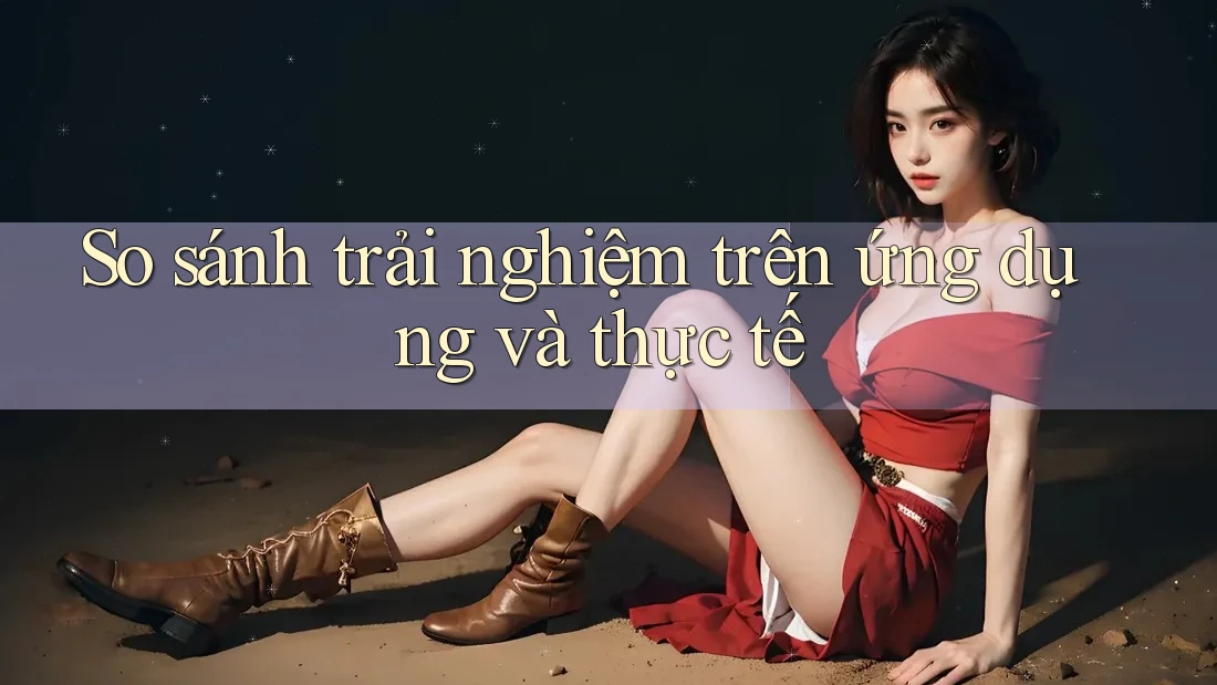 So sánh trải nghiệm trên ứng dụng và thực tế