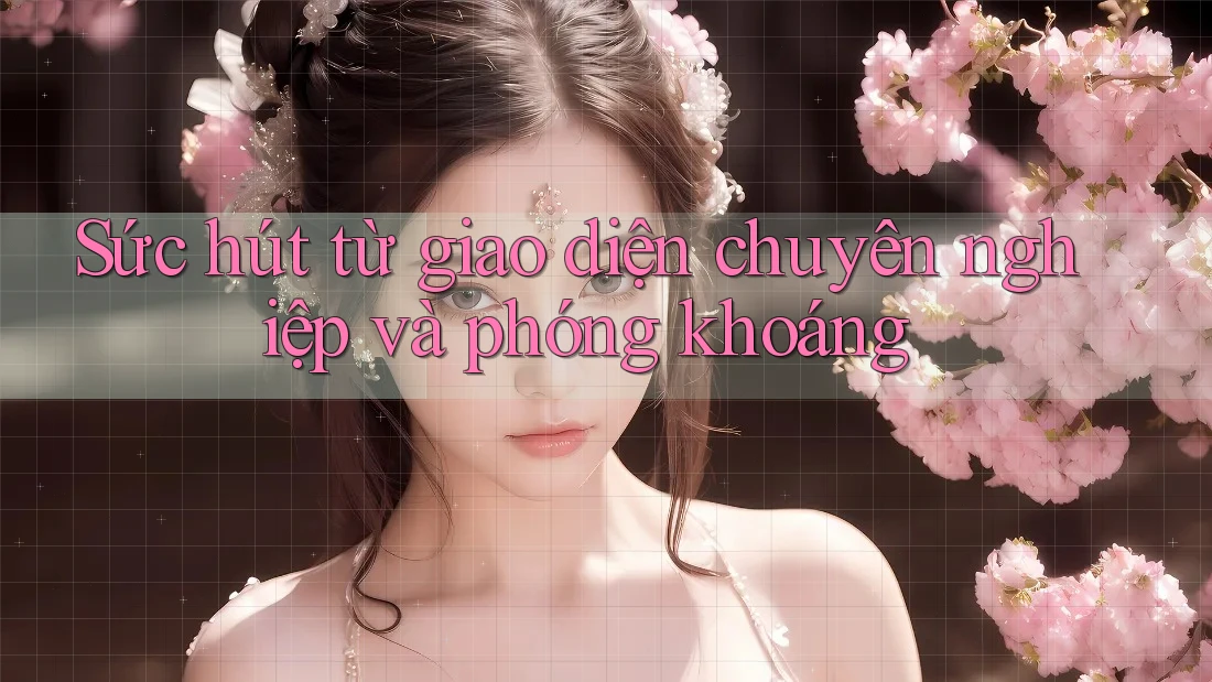 Sức hút từ giao diện chuyên nghiệp và phóng khoáng