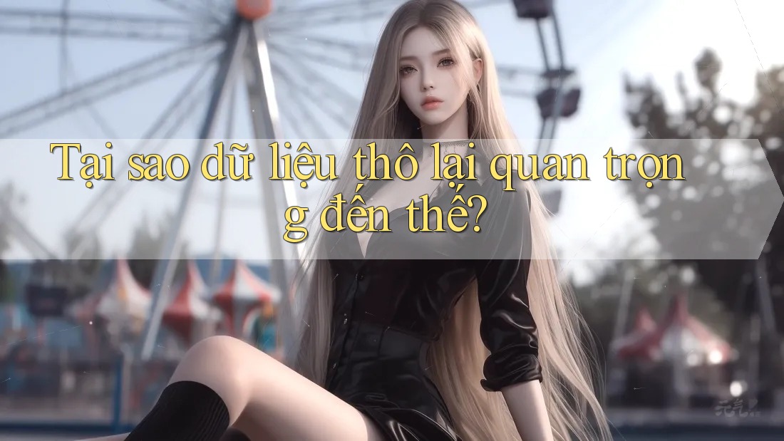 Tại sao dữ liệu thô lại quan trọng đến thế? Tại sao dữ liệu thô lại quan trọng đến thế?