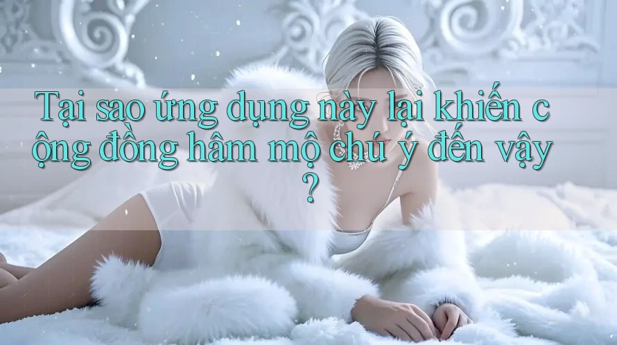 Tại sao ứng dụng này lại khiến cộng đồng hâm mộ chú ý đến vậy?