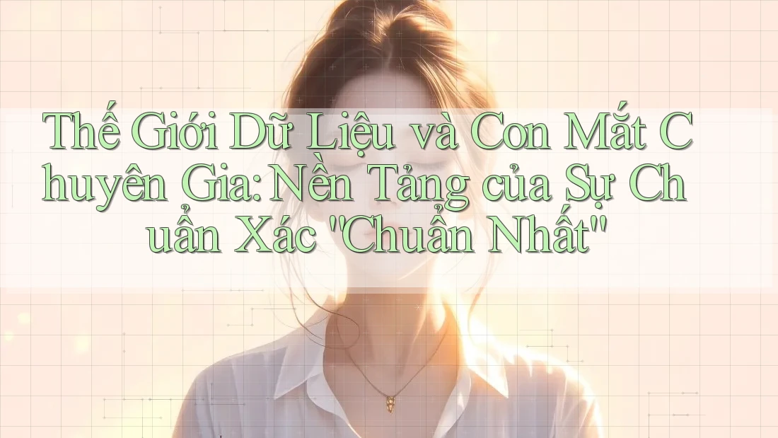 Thế Giới Dữ Liệu và Con Mắt Chuyên Gia: Nền Tảng của Sự Chuẩn Xác “Chuẩn Nhất” Thế Giới Dữ Liệu và Con Mắt Chuyên Gia: Nền Tảng của Sự Chuẩn Xác “Chuẩn Nhất”