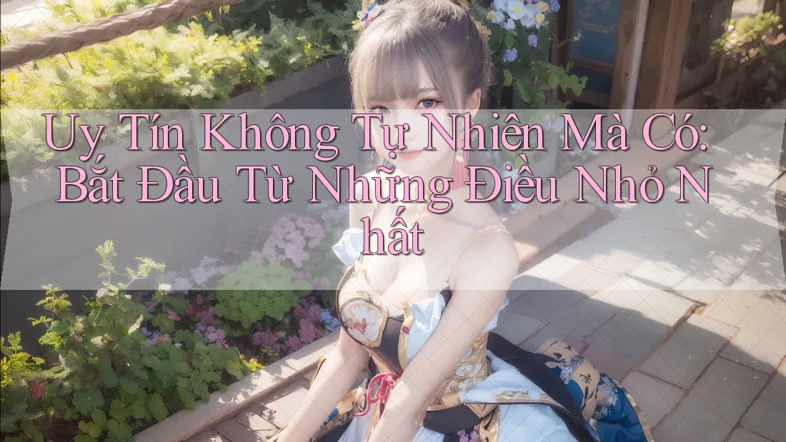 Uy Tín Không Tự Nhiên Mà Có: Bắt Đầu Từ Những Điều Nhỏ Nhất