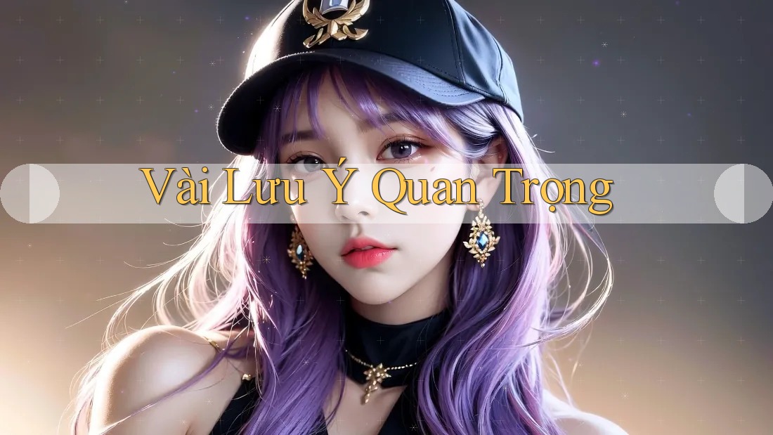 Vài Lưu Ý Quan Trọng