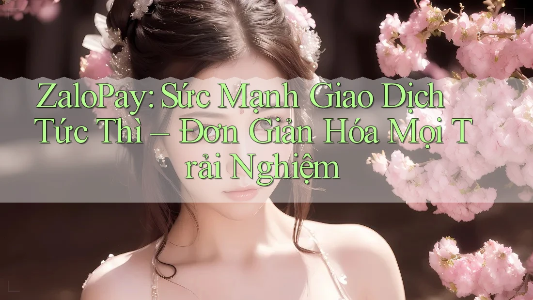 ZaloPay: Sức Mạnh Giao Dịch Tức Thì – Đơn Giản Hóa Mọi Trải Nghiệm
